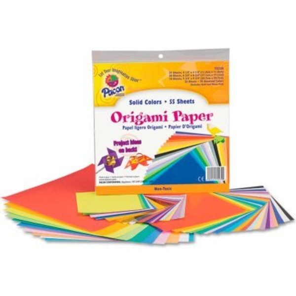 Pacon Pacon Origami Paper, 30 lbs., 9-3/4 x 9-3/4, Assorted Bright Colors, 55 Sheets/Pack 72230
